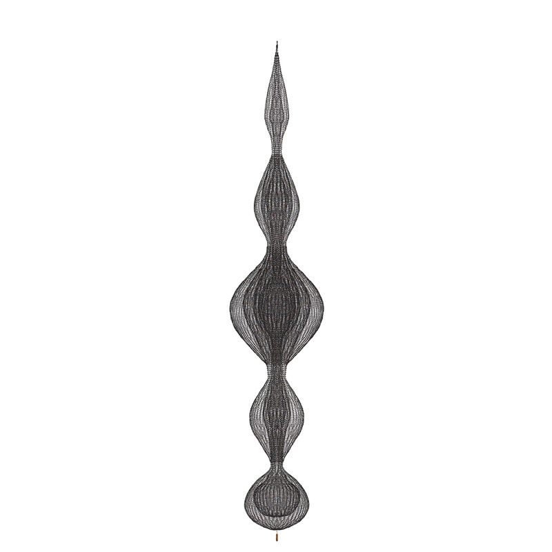 D'Lisa Creager, ‘Untitled hanging sculpture (0219-01), California’, 2018, Design/Decorative Art, Hand-woven copper wire, black finish, Rago/Wright/LAMA