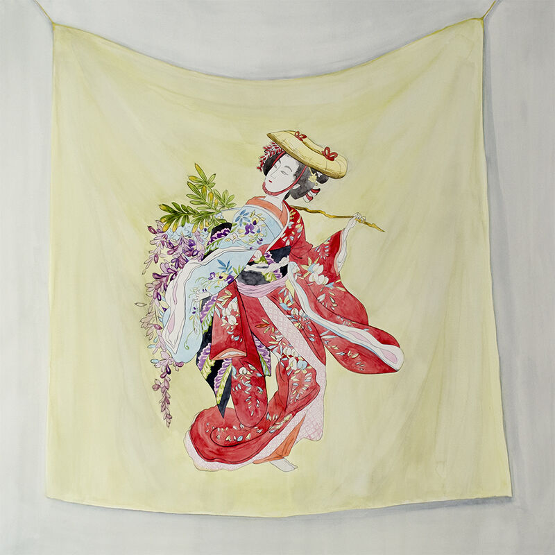 Oksana Reznik, ‘Japanese Silk’, ca. 2019, Painting, Watercolor, bG Gallery