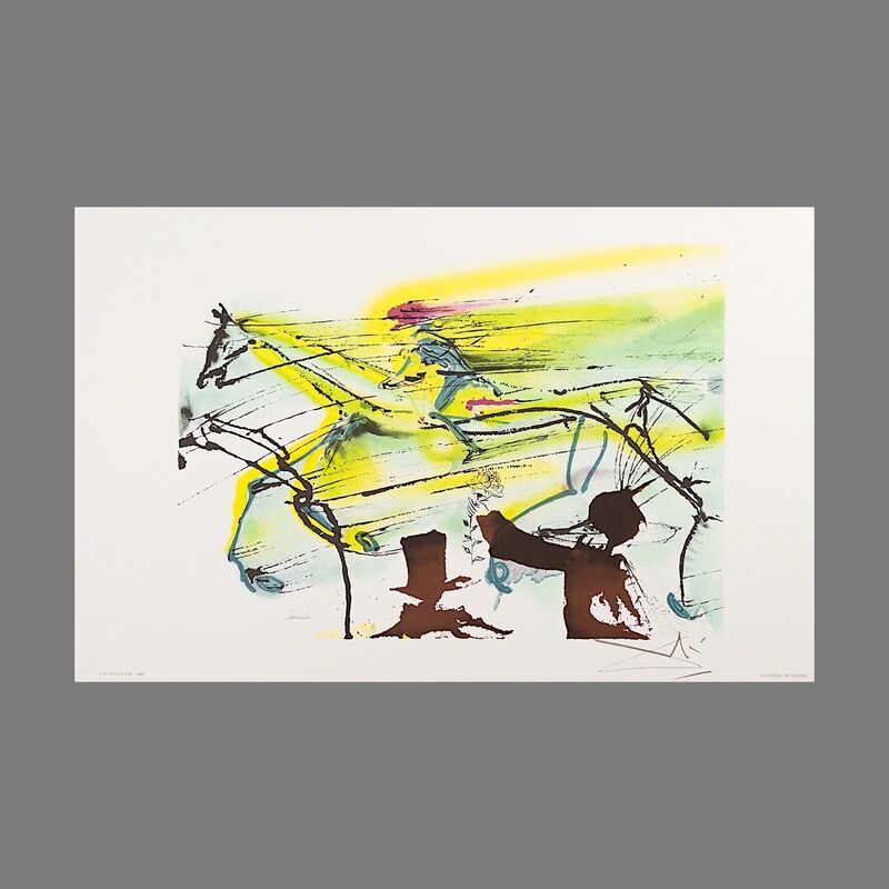 Salvador Dalí, ‘Le Cheval de Course (Race Horse)’, 1983, Print, Lithograph on Vélin d'Arches Paper, Art Lithographies