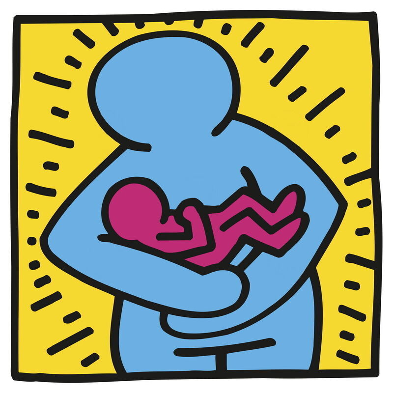 Keith Haring, ‘Untitled (Holding Baby)’, 2015, Reproduction, Pigment print on premium paper, Art Commerce