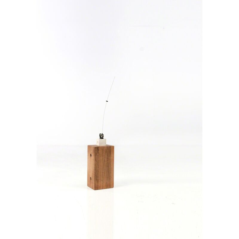 Takis, ‘Vertical line’, 1964, Mixed Media, Electric system, wood and metallic magnetic rod, PIASA