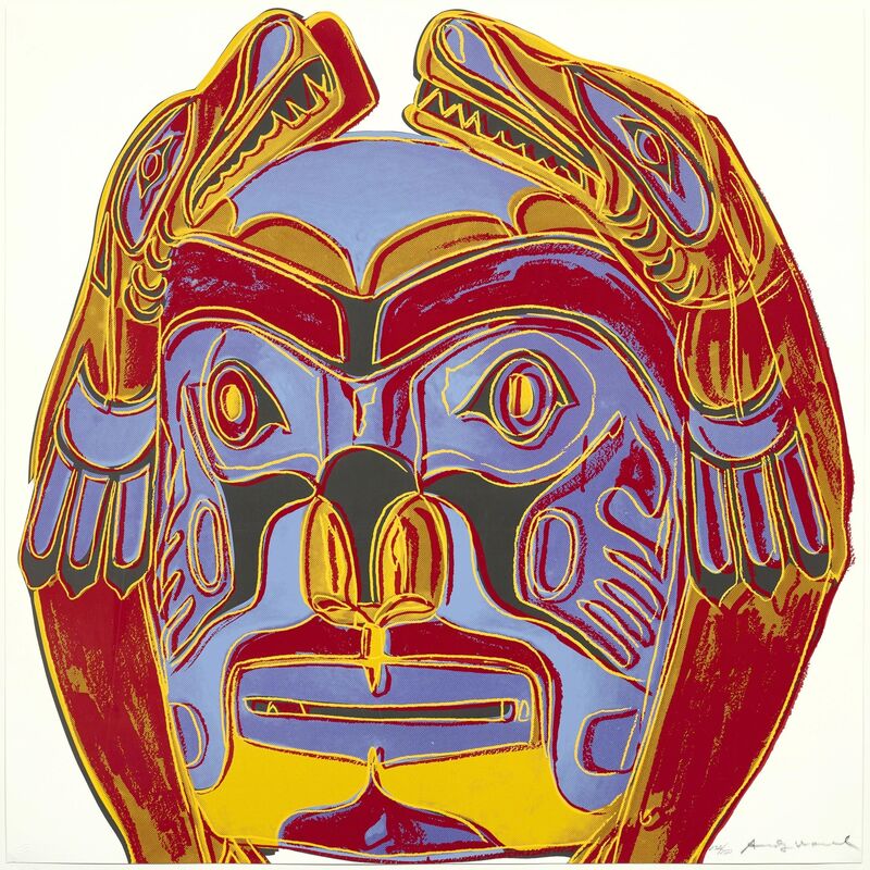 Andy Warhol, ‘Northwest Coast Mask’, 1986, Print, Colour Screenprint, Koller Auctions