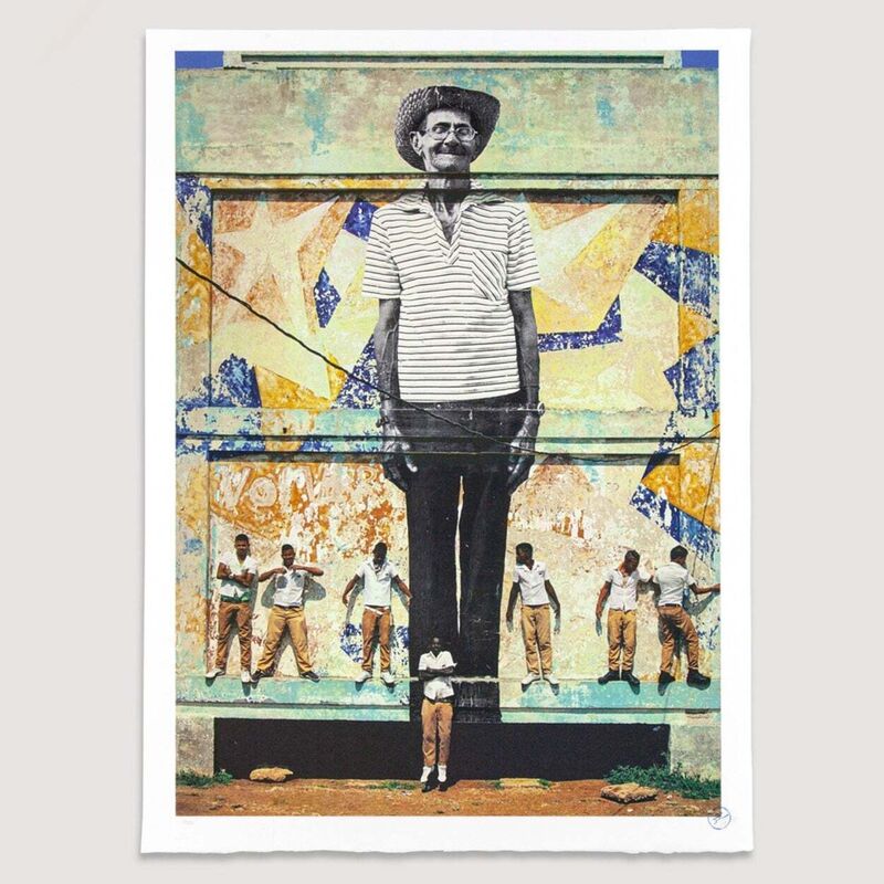 JR, ‘The Wrinkles of The City, La Havana, Antonio Cruz Gordillo, Cuba’, 2012, Print, 9 color lithograph print on Marinoni machine, BFK RIves 270g paper, Pinto Gallery