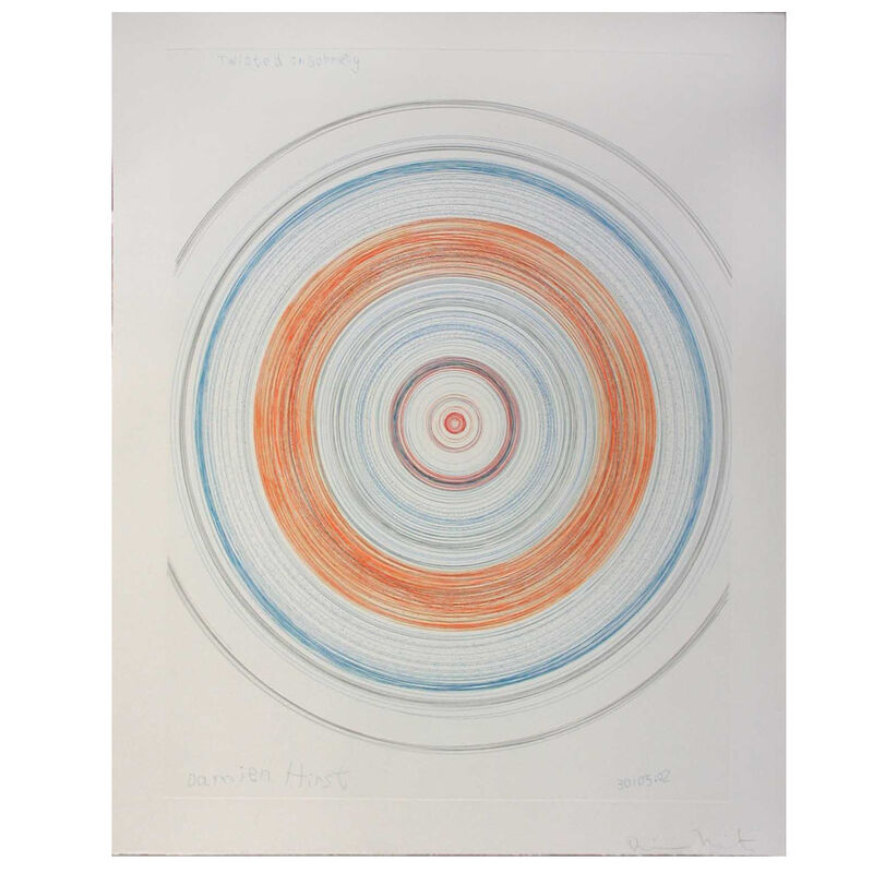 Damien Hirst, ‘Twisted in Sobriety (from In a Spin, the Action of the World on Things, Volume II)’, 2002, Print, Etching on 350 gsm Hahnemühle paper, Weng Contemporary