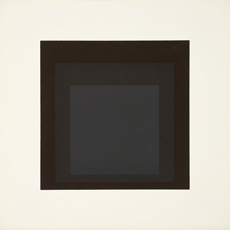 Josef Albers, ‘Two works of art: Profundo from the portfolio Soft Edge-Hard Edge, 1965; Late from the portfolio Soft Edge-Hard Edge, 1965’, Print, Screenprint in colors, Rago/Wright/LAMA