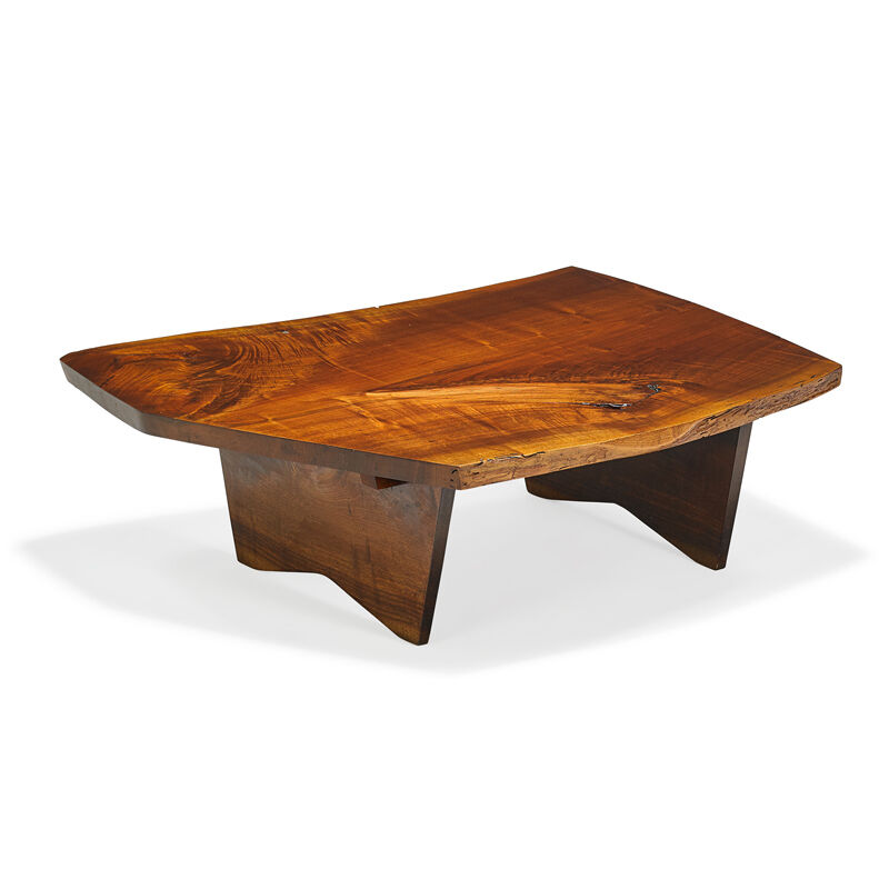 George Nakashima, ‘Fine coffee table, New Hope, PA’, 1961, Design/Decorative Art, Figured walnut, Rago/Wright/LAMA