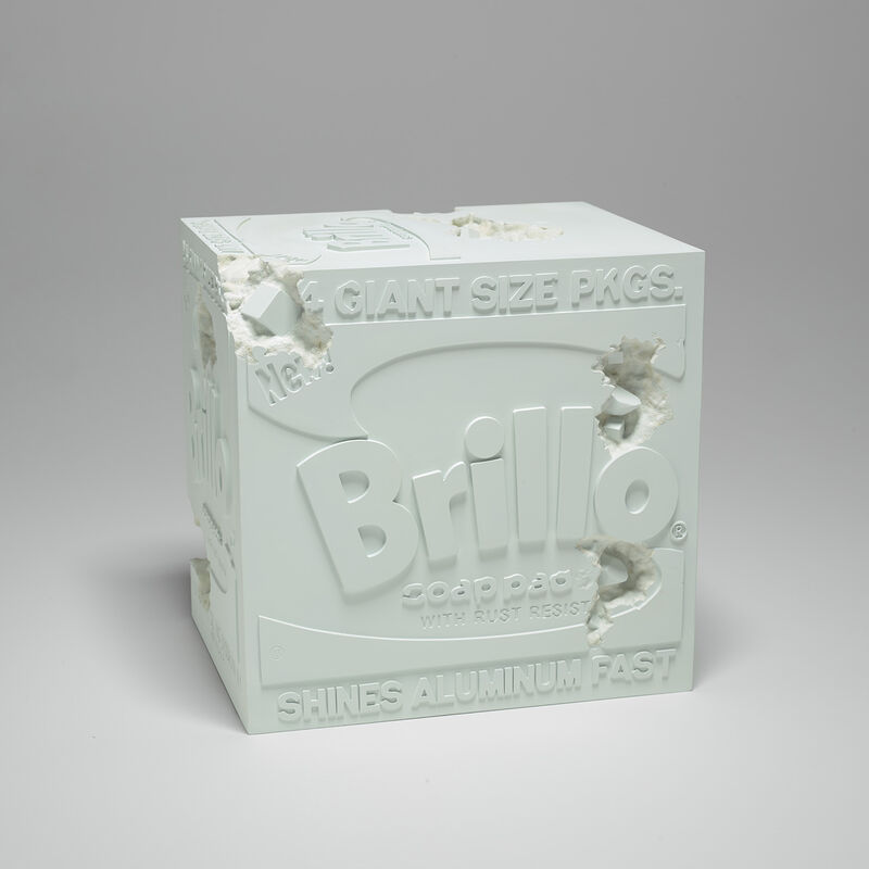 Daniel Arsham, ‘Eroded Brillo Box (Blue)’, 2020, Sculpture, Cast resin multiple, contained in the original foam-lined blue presentation box., Phillips