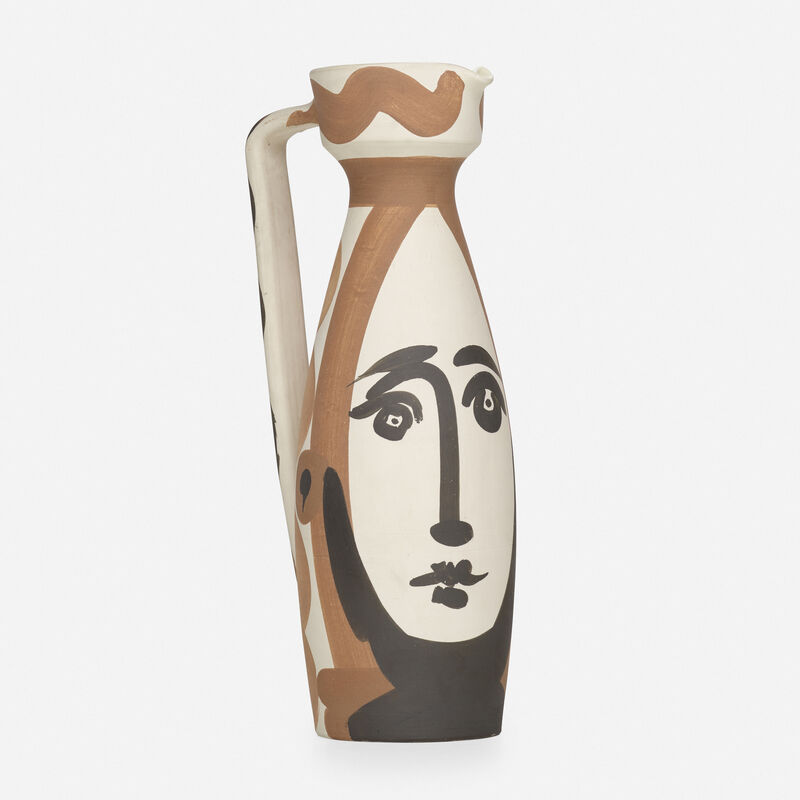 Pablo Picasso, ‘Visage pitcher’, 1955, Textile Arts, Earthenware with engobe decoration, glazed interior, Rago/Wright/LAMA