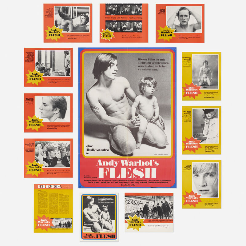 Andy Warhol, ‘Flesh film poster and lobby cards’, c. 1968, Posters, Offset lithograph on paper, Rago/Wright/LAMA