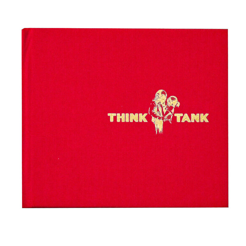 Banksy, ‘BLUR THINK TANK LIMITED EDITION (CD)’, 2003, Ephemera or Merchandise, Artwork printed in gold ink on red fabric cd case, Silverback Gallery