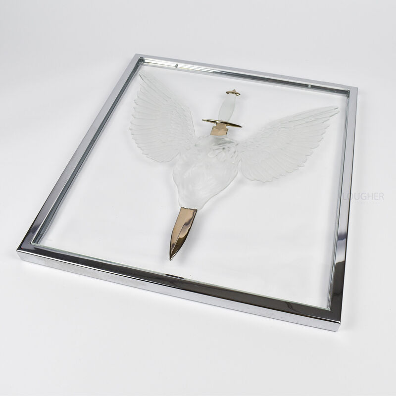 Damien Hirst, ‘Eternal Prayer’, 2017, Print, Lalique clear glass panel, platinum plated, in polished chrome frame, Lougher Contemporary Gallery Auction