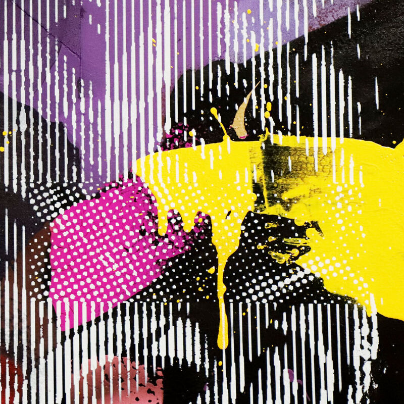 Helio Bray, ‘Le Troublant’, 2020, Painting, Spray paint, Stencil, Acrylic, Enamel and UV Paint on canvas, AURUM GALLERY