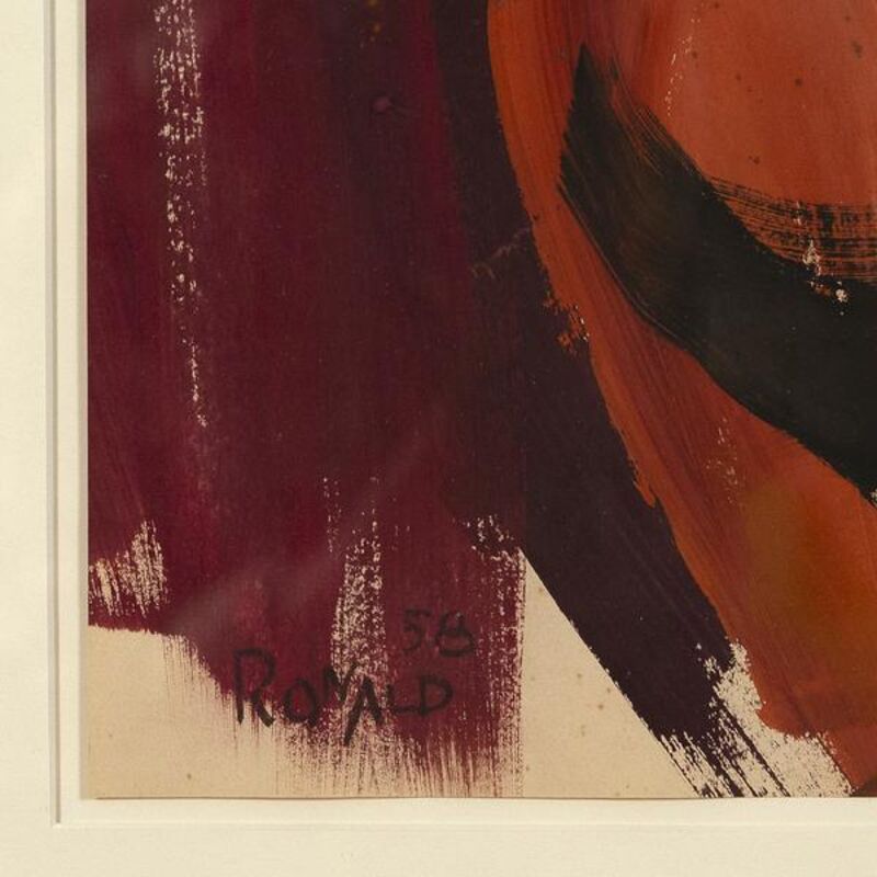 William Ronald, ‘The Figure’, 1958, Painting, Gouache on paper, Caviar20