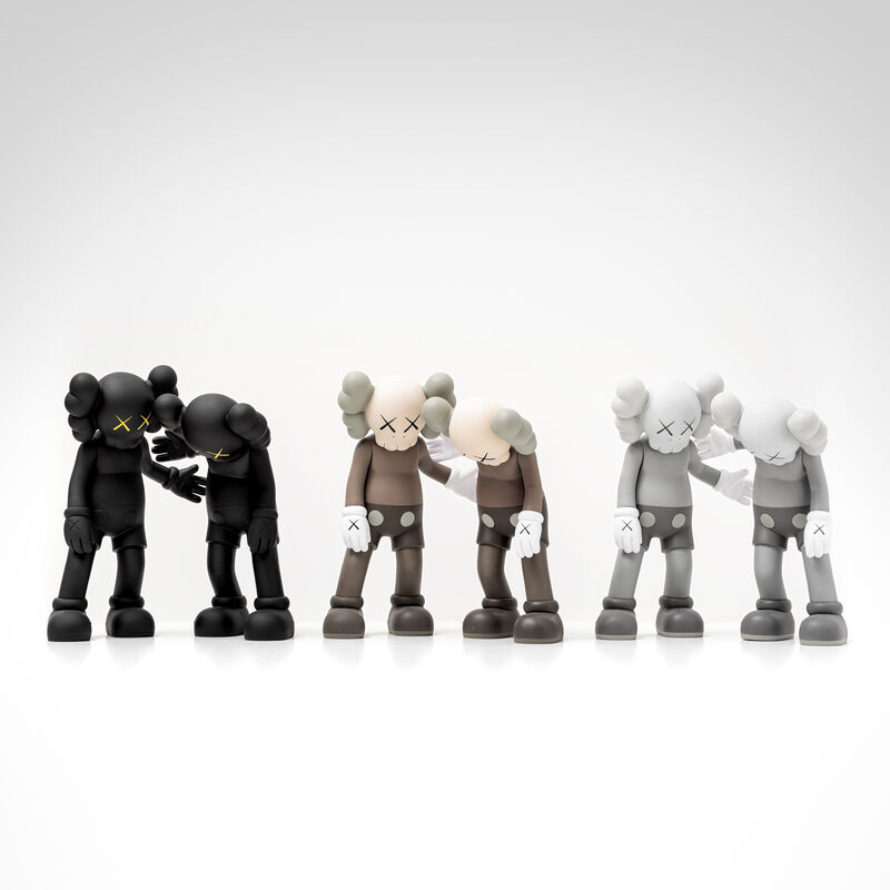 KAWS, ‘Along The Way (Grey, Brown & Black)’, 2019, Sculpture, A complete set of three cast vinyl figures, Tate Ward Auctions