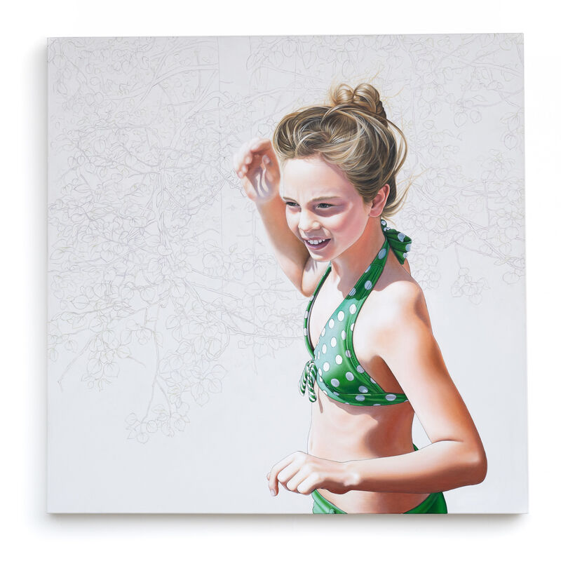 Mara Minuzzo, ‘The In-between (Polka Dot Bikini Girl)’, 2016, Painting, Acrylic on canvas, Lustre Contemporary