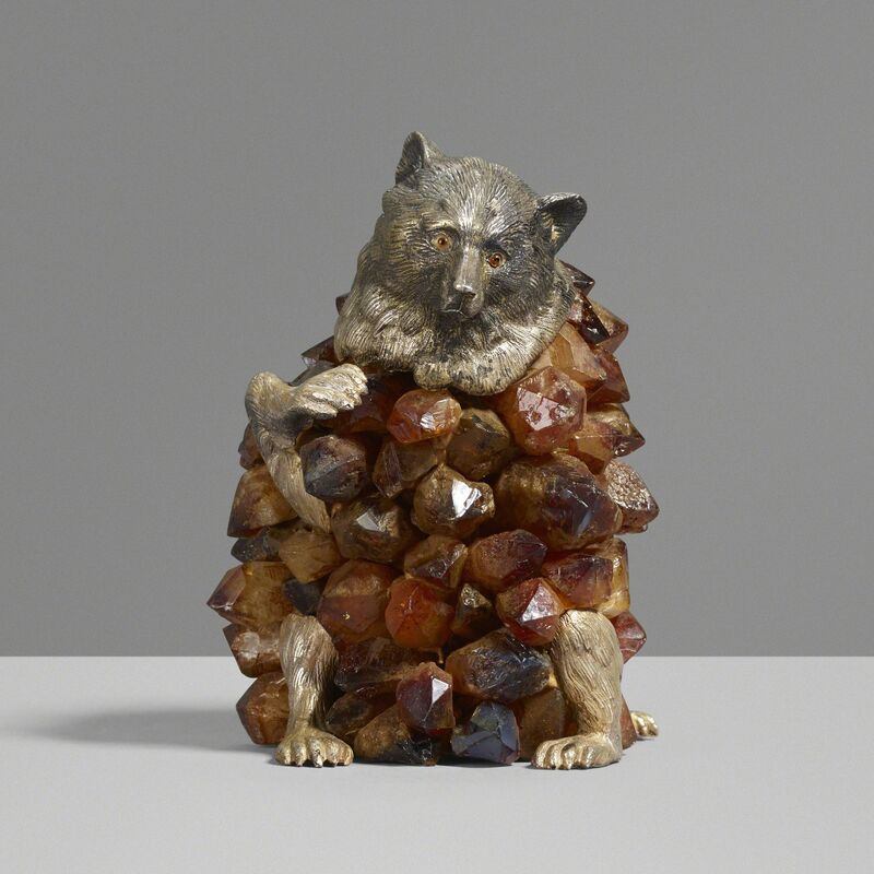 Anthony Redmile, ‘Untitled (Bear)’, c. 1970, Sculpture, Red quartz, silver-plate, Rago/Wright/LAMA