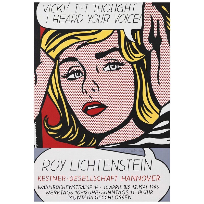 Roy Lichtenstein, ‘Vicki’, 1968, Posters, Offset print in color on paper, Caviar20
