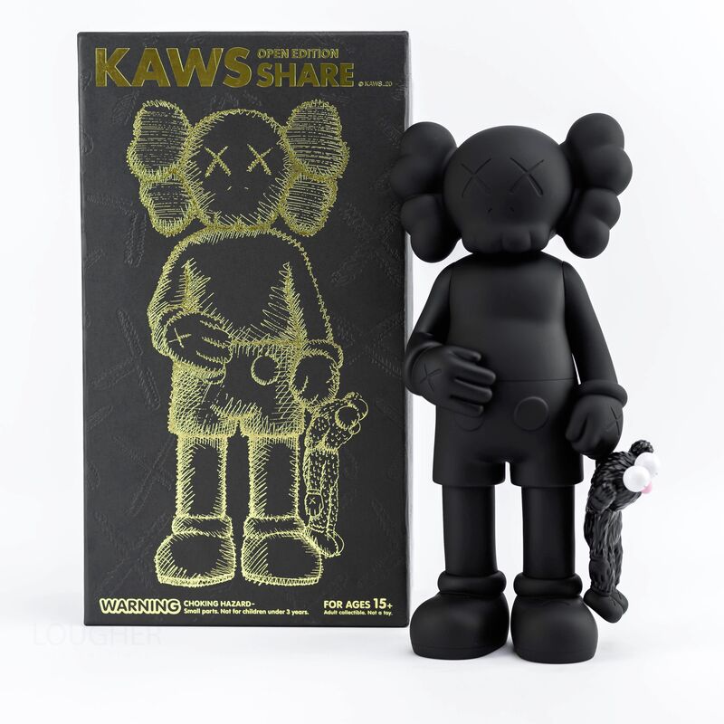 KAWS, ‘Share (Black)’, 2020, Sculpture, Painted cast vinyl, Lougher Contemporary