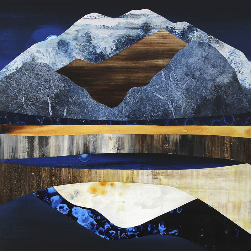 Sarah Winkler, ‘Moonrise Mountain’, 2021, Painting, Acrylic on board, Foster/White Gallery