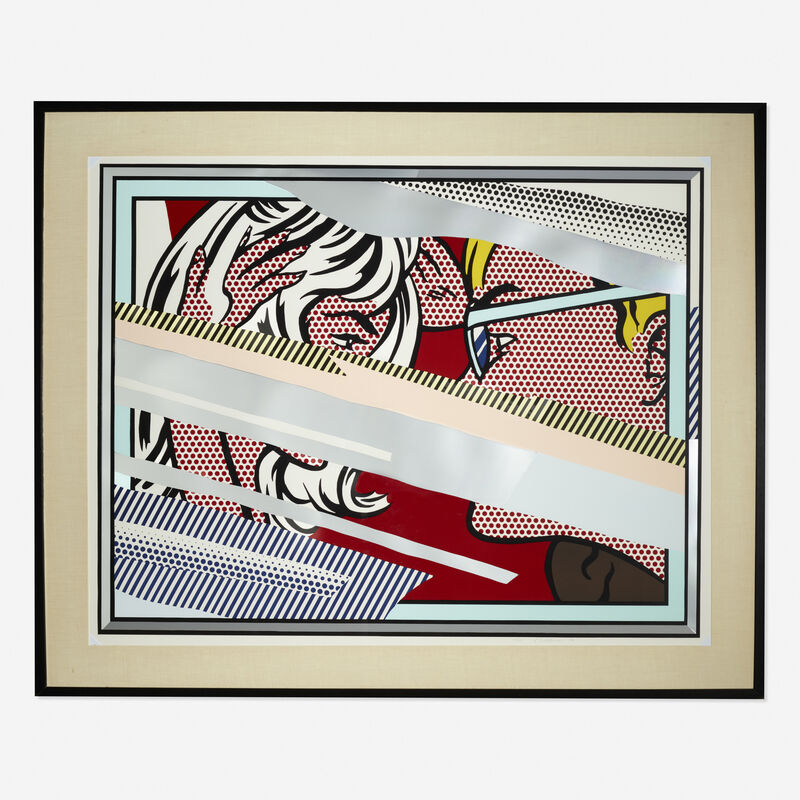 Roy Lichtenstein, ‘Reflections on Conversation (from the Reflections series)’, 1990, Print, Lithograph, screenprint, woodcut, and metalized PVC collage with embossing on mold-made Somerset paper, Rago/Wright/LAMA