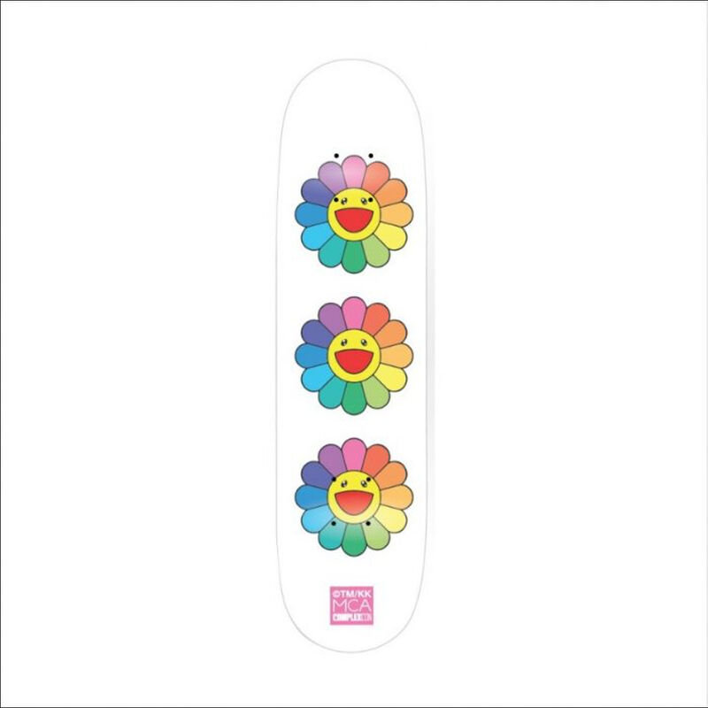 Takashi Murakami, ‘Flower 8.0 Skate Deck (White)’, 2017, Other, Maple wood, CMYK heat transferred artwork, New Art Editions