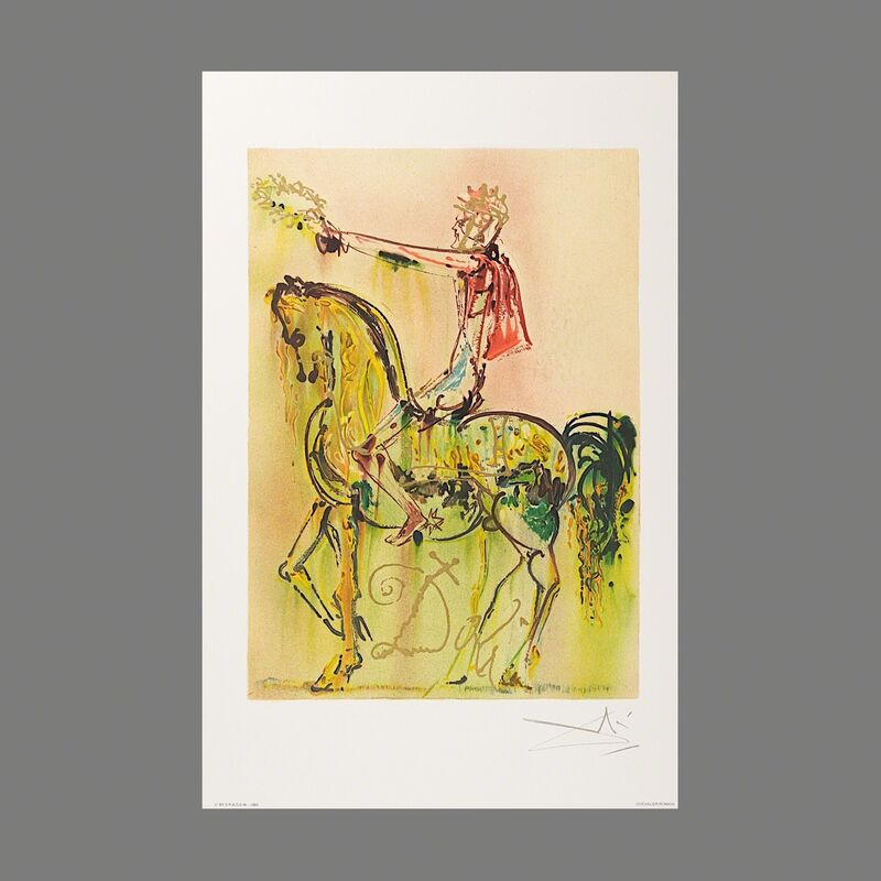 Salvador Dalí, ‘Chevalier Romain (The Roman Cavalier)’, 1983, Print, Lithograph on Vélin d'Arches Paper, Art Lithographies