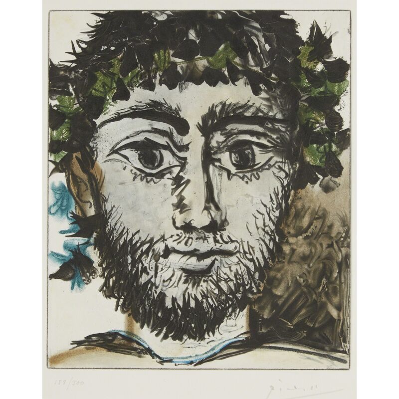 Pablo Picasso, ‘Tête De Faun’, 1958, Print, Color soft-ground etching and aquatint on wove paper, Freeman's