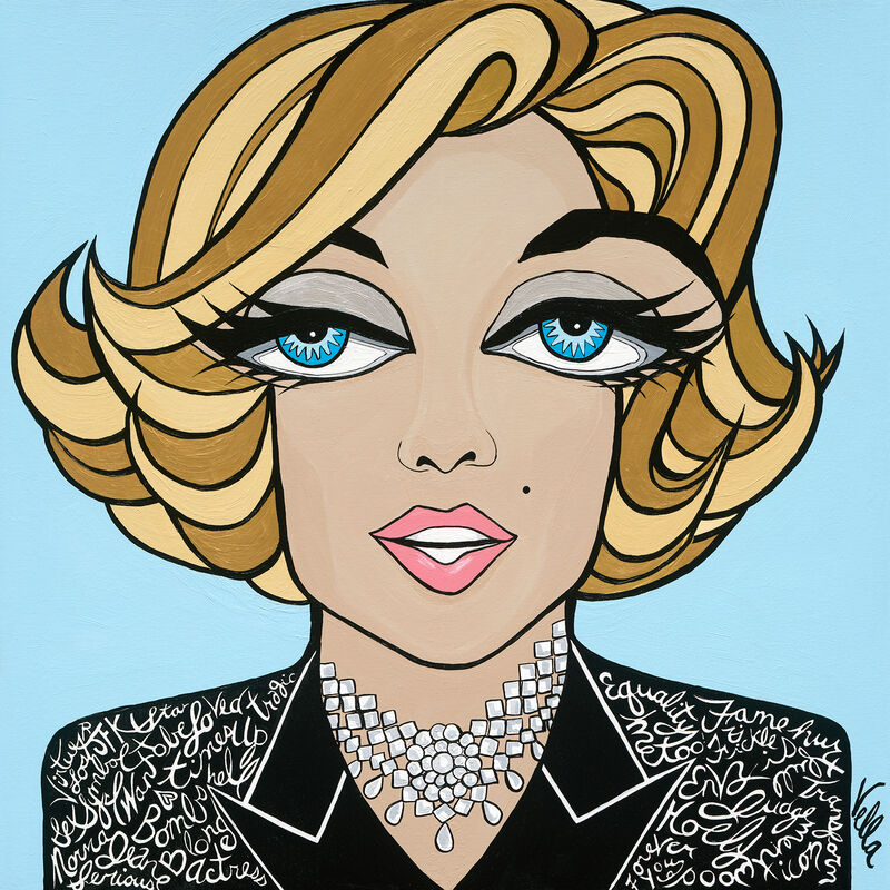 Michelle Vella, ‘Marilyn Monroe’, 2019, Painting, Acrylic on canvas, Michelle Vella