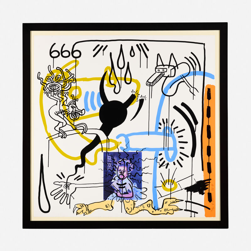 Keith Haring, ‘Apocalypse 8 from the Apocalypse series’, 1988, Print, Screenprint in colors, Rago/Wright/LAMA