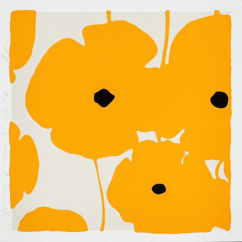 Donald Sultan, ‘Yellow Poppies’, 2018, Print, Silkscreen, Maune Contemporary