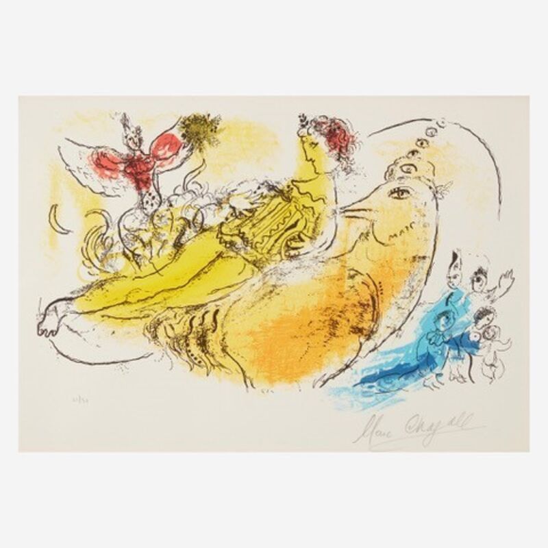 Marc Chagall, ‘L'Accordeoniste’, 1957, Print, Color lithograph on wove paper, Freeman's