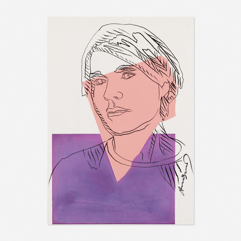 Andy Warhol, ‘Self-Portrait’, 1978, Print, Screenprint in colors on wallpaper, Rago/Wright/LAMA