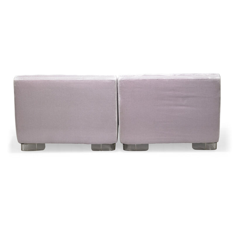 Style Of Paul Laszlo, ‘Two single-arm lounge chairs, USA’, Design/Decorative Art, Acrylic, mohair, Rago/Wright/LAMA