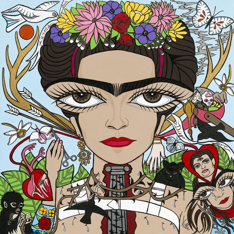 Michelle Vella, ‘Frida Kahlo ’, 2019, Painting, Acrylic on canvas, Michelle Vella