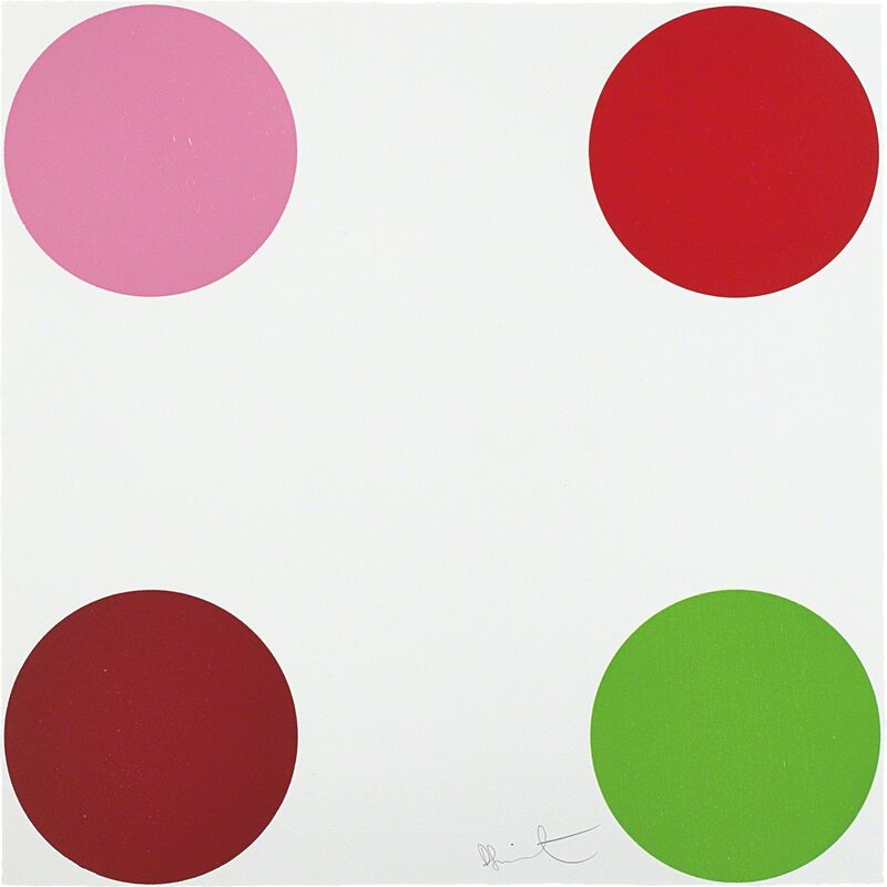 Damien Hirst, ‘Curare, from 40 Woodcut Spots’, 2011, Print, Woodcut in colors, on wove paper, the full sheet., Phillips