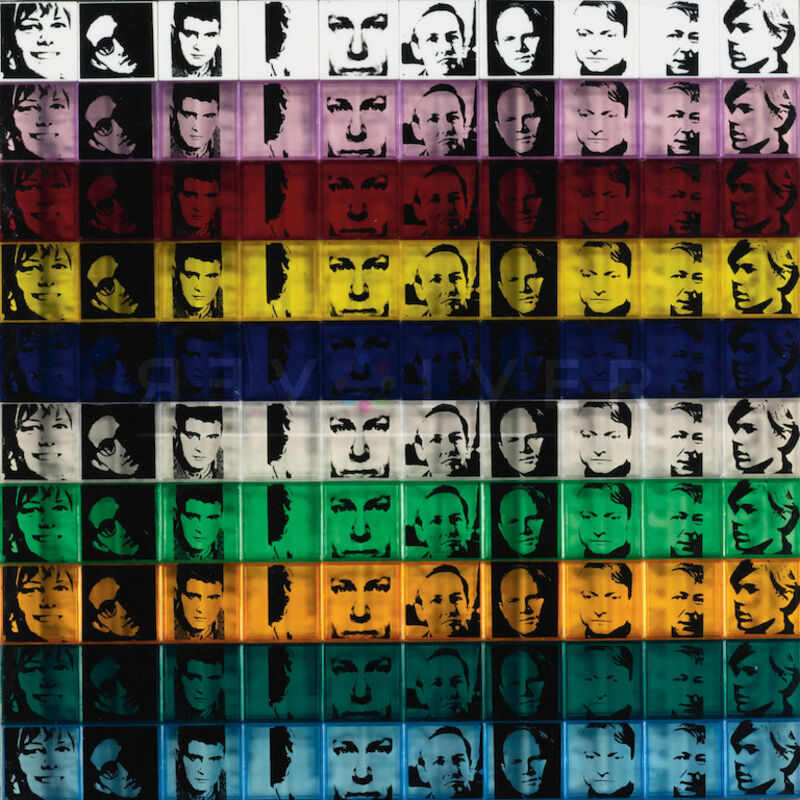 Andy Warhol, ‘Portraits of the Artists (FS II.17)’, 1967, Print, Screenprint on 100 colored Polystyrene boxes in ten colors, Revolver Gallery