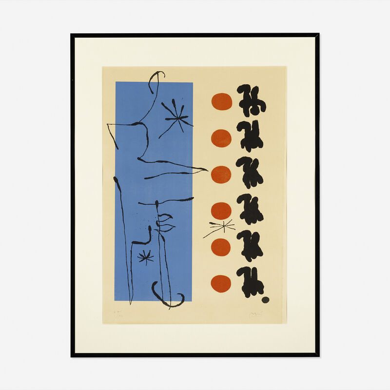 Joan Miró, ‘Rouge et Bleu’, 1960, Print, Lithograph in colors, Rago/Wright/LAMA