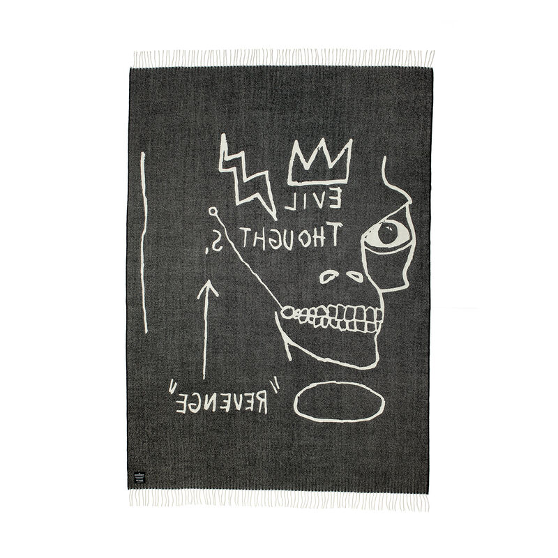 Jean-Michel Basquiat, ‘Evil Thoughts Throw’, 2020, Design/Decorative Art, 100% Peruvian Alpaca fleece, Artware Editions