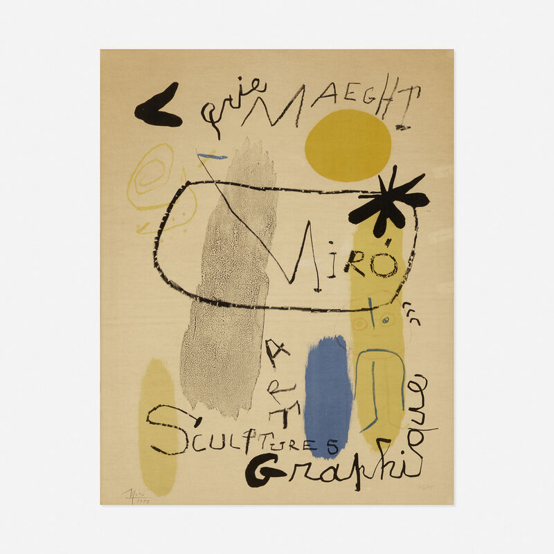 Joan Miró, ‘Sculptures; et Art Graphique’, 1950, Print, Lithograph in colors, Rago/Wright/LAMA