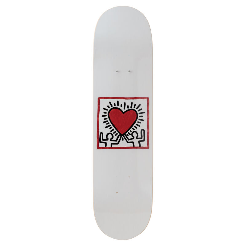Keith Haring, ‘Untitled (Heart) Skateboard Deck’, 2019, Ephemera or Merchandise, 7-ply Canadian Maplewood with screen-print, Artware Editions