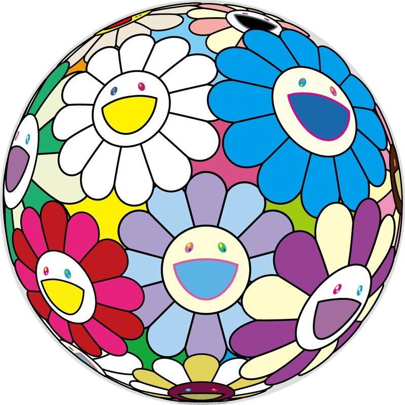 Takashi Murakami, ‘FESTIVAL FLOWER DECORATION’, 2018, Print, Offset print, with silver and high gloss varnishing, Dope! Gallery