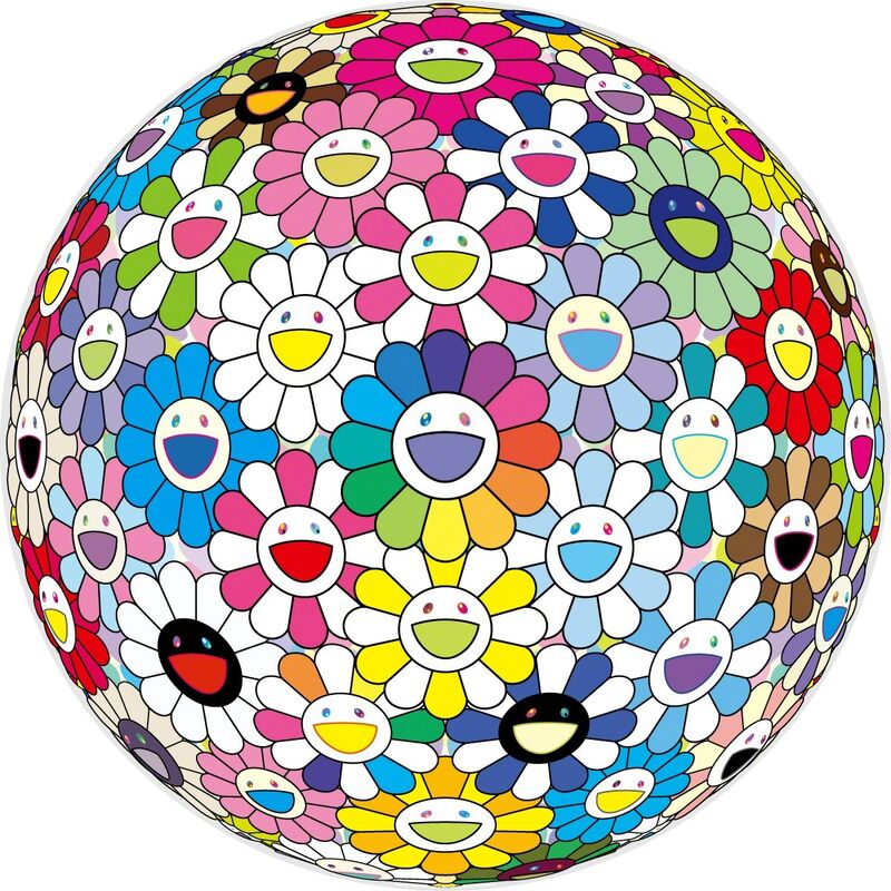 Takashi Murakami, ‘EXPANDING UNIVERSE’, 2018, Print, Offset print, with silver and high gloss varnishing, Dope! Gallery