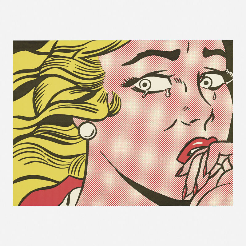 Roy Lichtenstein, ‘Crying Girl (Castelli mailer)’, 1963, Posters, Offset lithograph in colors, Rago/Wright/LAMA