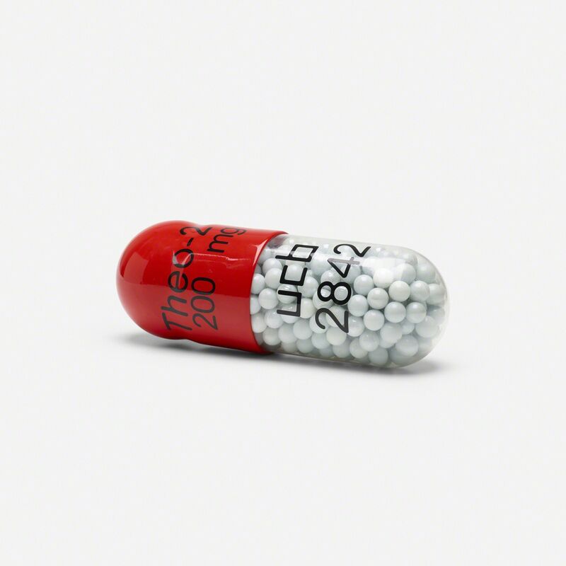 Damien Hirst, ‘Theo-24 200mg’, 2014, Sculpture, Polyurethane resin with ink pigment PETG vacuum formed shell filled with white glass marbles, Rago/Wright/LAMA