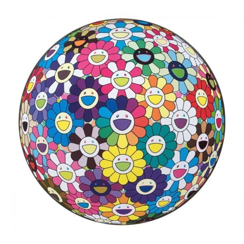 Takashi Murakami, ‘Flower Ball: Multicolour (Thoughts on Matisse)’, 2015, Print, Offset print, cold stamp and high gloss varnishing, Lougher Contemporary