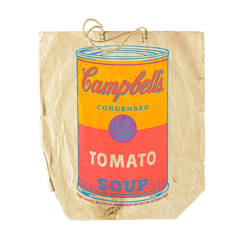 Andy Warhol, ‘Campbell's Soup Can on Shopping Bag’, 1966, Print, Screenprint in colors on paper shopping bag, Rago/Wright/LAMA