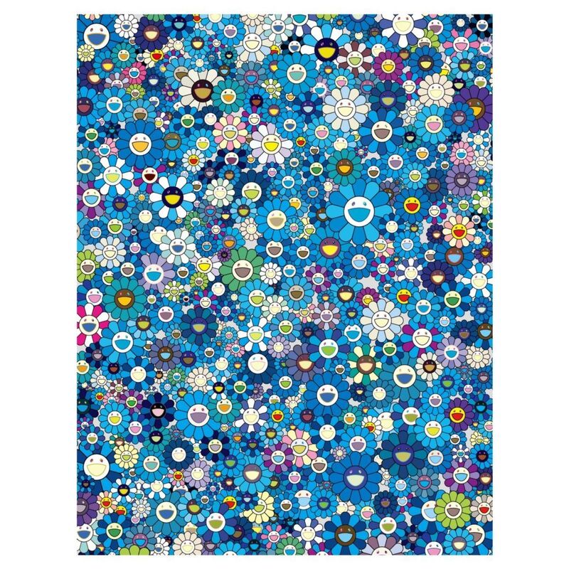 Takashi Murakami, ‘An Homage to IKB, 1957 F’, 2020, Print, Offset print with cold stamp, 慈艺 Grace Collection Gallery