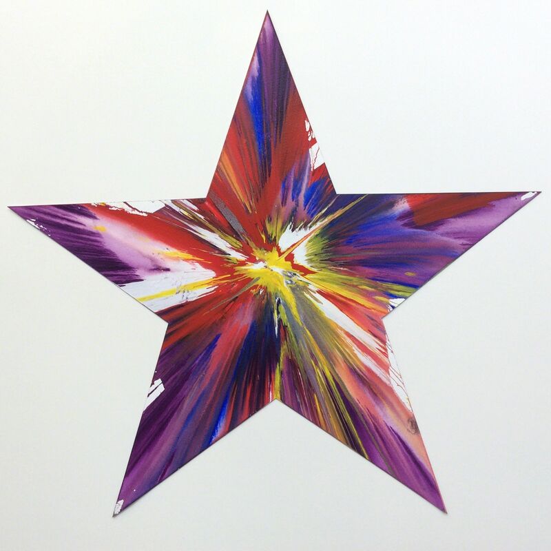 Damien Hirst, ‘Star (original spin painting)’, 2009, Painting, Acrylic on paper, Joseph Fine Art LONDON