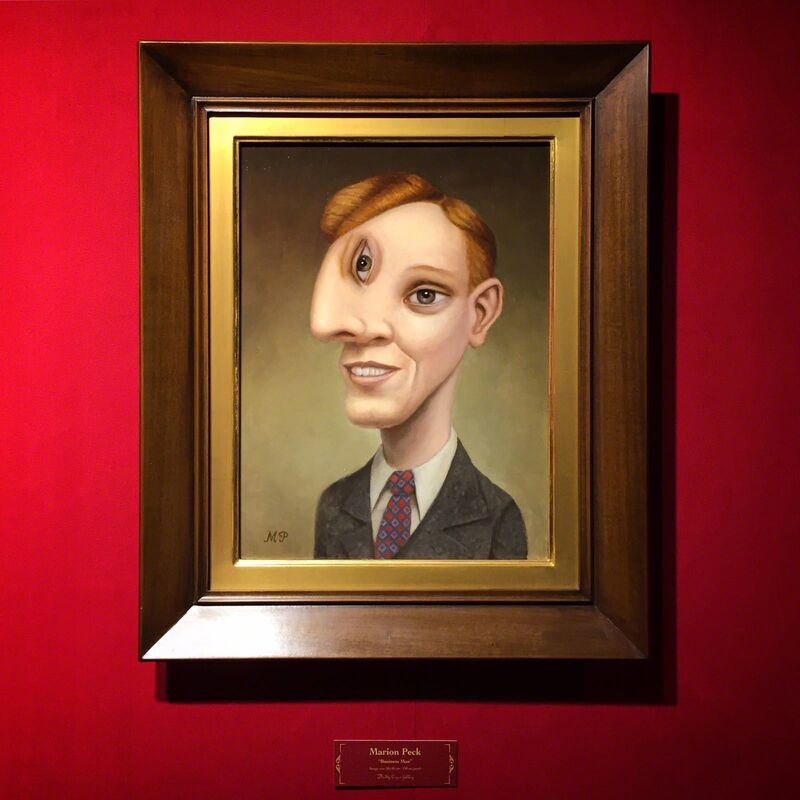 Marion Peck, ‘Business Man’, Painting, Oil on panel, Dorothy Circus Gallery
