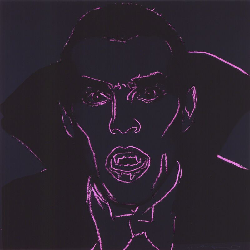 Andy Warhol, ‘Dracula from "Myths" portfolio’, 1980, Print, Screenprint on Lenox Museum Board; Publisher: Ronald Feldman Fine Arts, Ronald Feldman Gallery